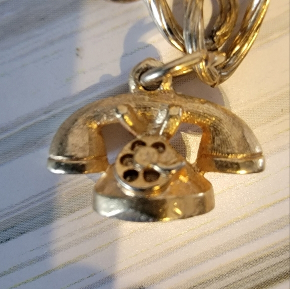 J14 Adorable Telephone Gold-tone Bracelet - Picture 5 of 7